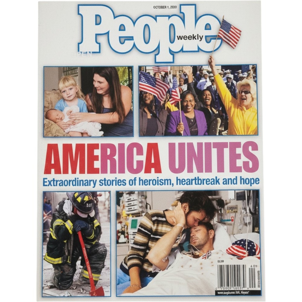 People Weekly Magazine October 1 2001 America Unites 9/11 Tribute Issue Historic